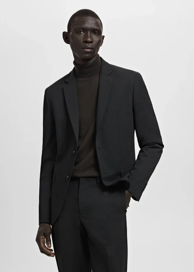 Giacca da abito super slim fit in tessuto elasticizzato Giacca da abito super slim fit in tessuto elasticizzato