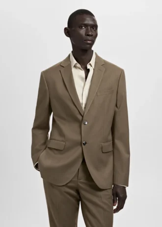 Giacca da abito super slim fit in tessuto elasticizzato