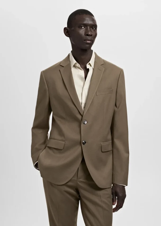 Giacca da abito super slim fit in tessuto elasticizzato Giacca da abito super slim fit in tessuto elasticizzato