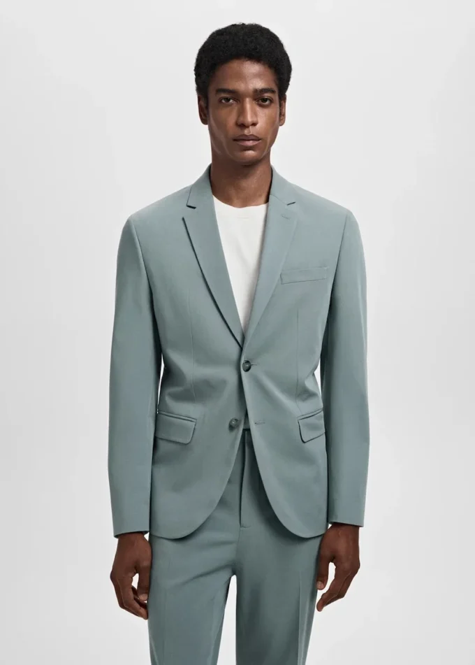 Giacca da abito super slim fit in tessuto elasticizzato Giacca da abito super slim fit in tessuto elasticizzato