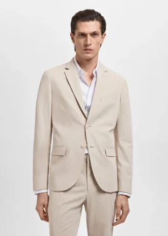 Giacca da abito super slim fit in tessuto elasticizzato