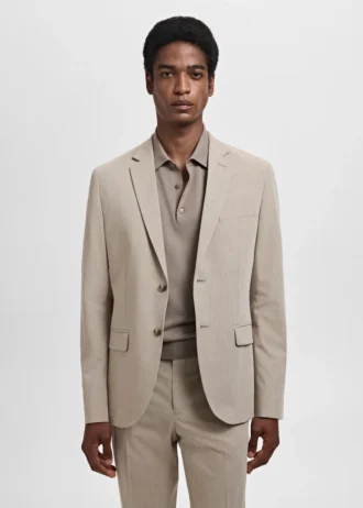 Giacca da abito super slim fit in tessuto elasticizzato