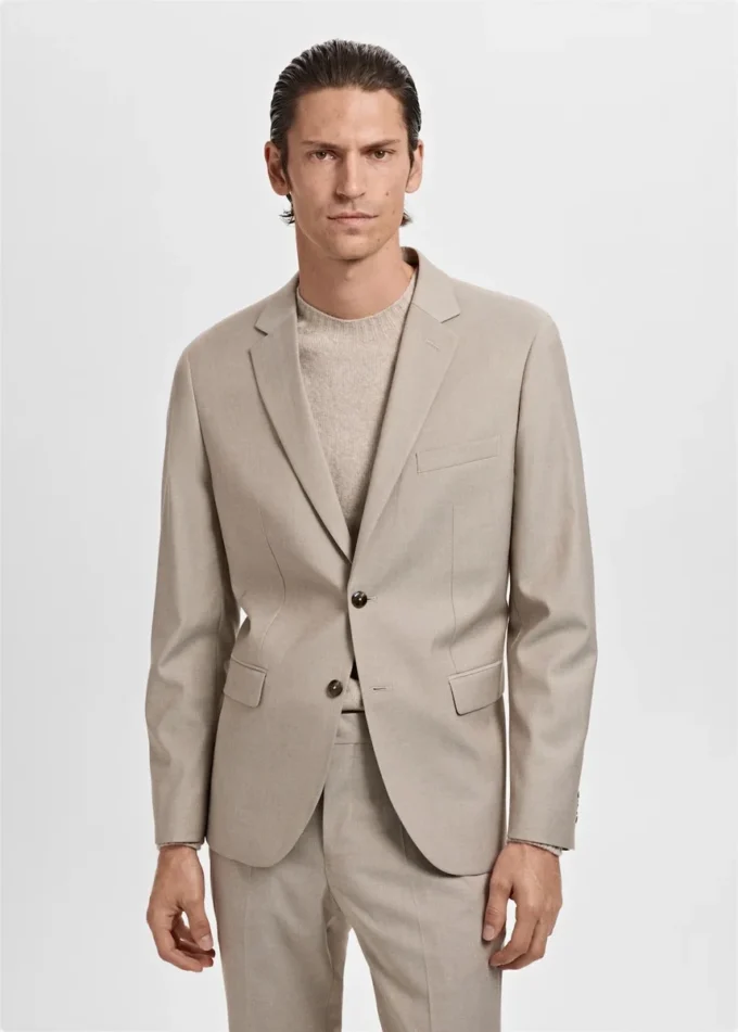 Giacca da abito super slim fit in tessuto elasticizzato Giacca da abito super slim fit in tessuto elasticizzato