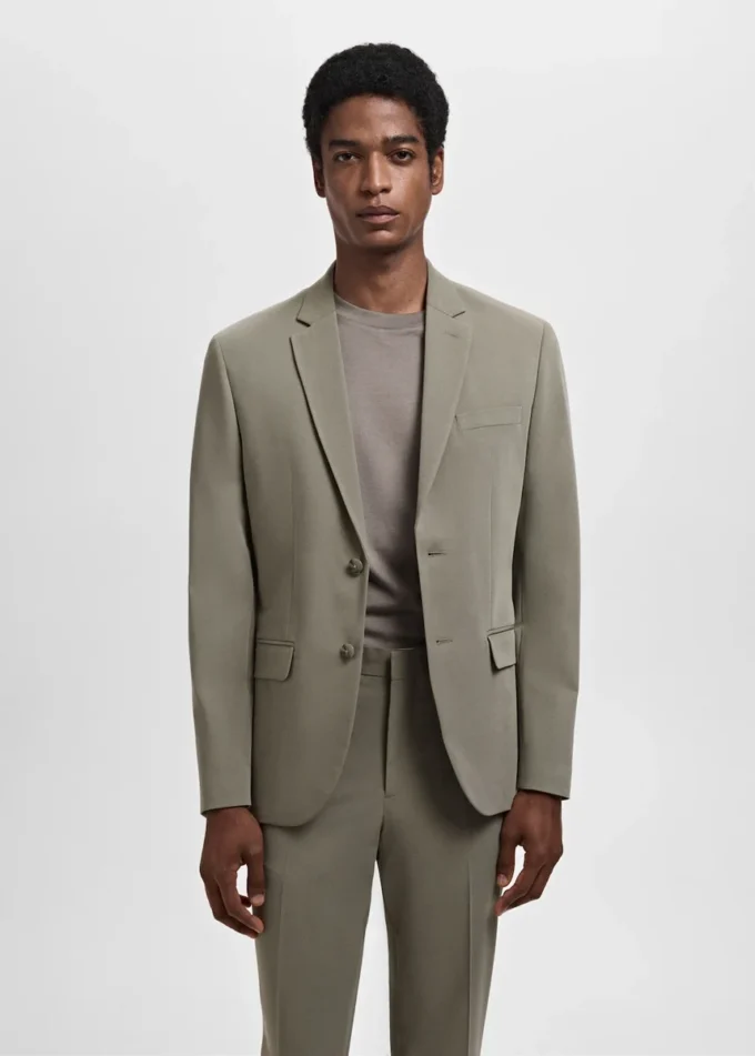 Giacca da abito super slim fit in tessuto elasticizzato