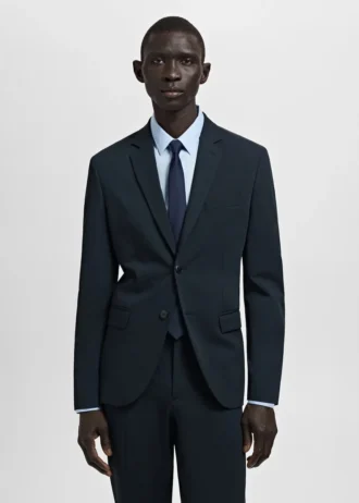 Giacca da abito super slim fit in tessuto elasticizzato