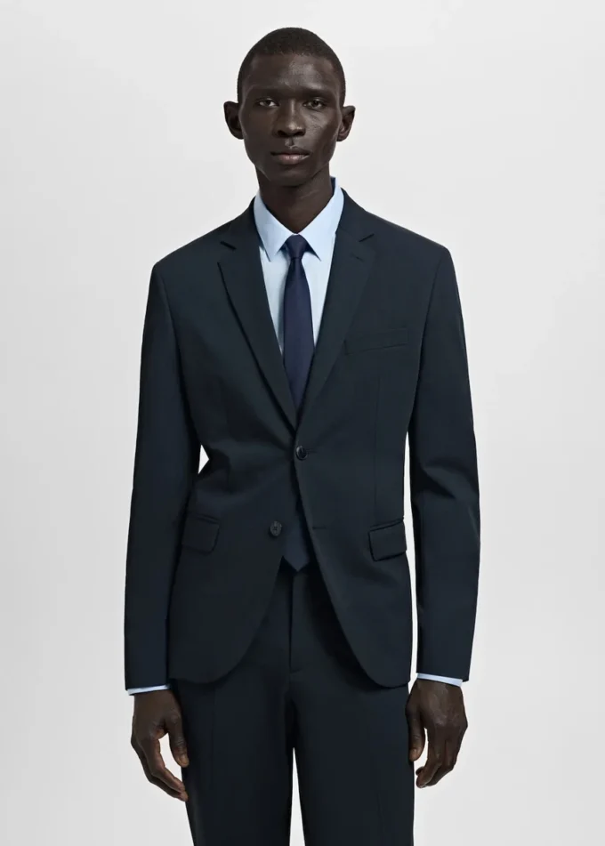 Giacca da abito super slim fit in tessuto elasticizzato Giacca da abito super slim fit in tessuto elasticizzato