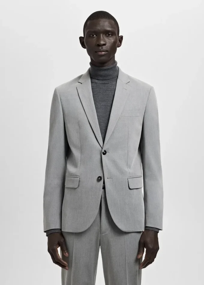 Giacca da abito super slim fit in tessuto elasticizzato Giacca da abito super slim fit in tessuto elasticizzato