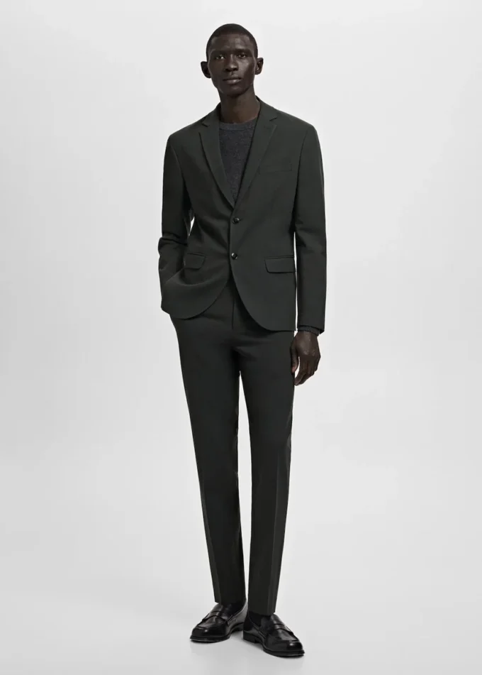 Giacca da abito super slim fit in tessuto elasticizzato Giacca da abito super slim fit in tessuto elasticizzato