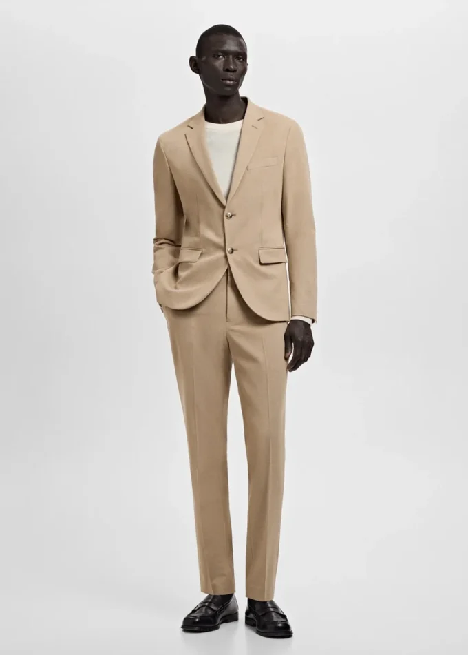 Giacca da abito super slim fit in tessuto elasticizzato Giacca da abito super slim fit in tessuto elasticizzato