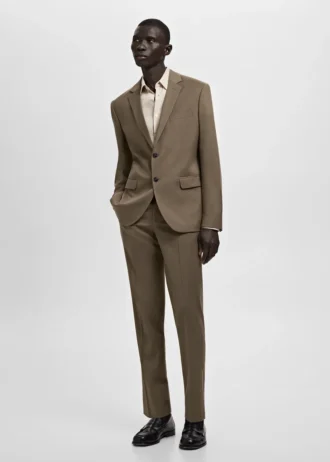 Giacca da abito super slim fit in tessuto elasticizzato