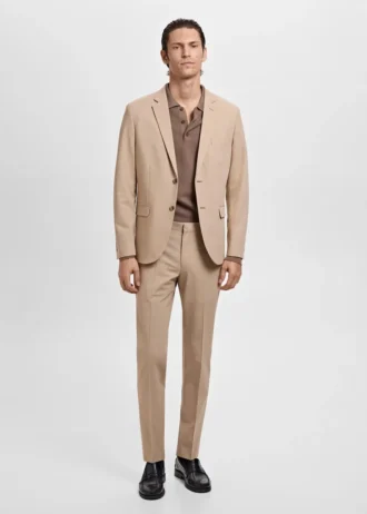 Giacca da abito super slim fit in tessuto elasticizzato