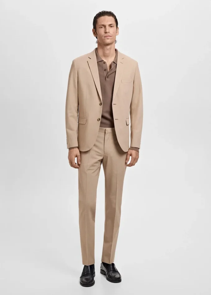 Giacca da abito super slim fit in tessuto elasticizzato