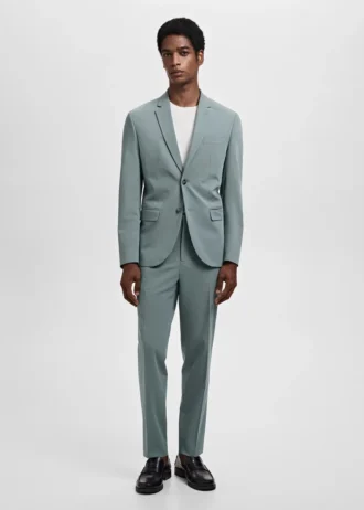 Giacca da abito super slim fit in tessuto elasticizzato