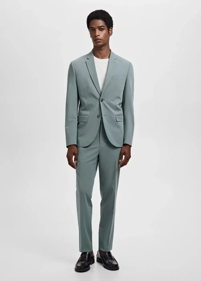 Giacca da abito super slim fit in tessuto elasticizzato Giacca da abito super slim fit in tessuto elasticizzato