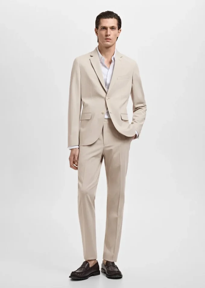 Giacca da abito super slim fit in tessuto elasticizzato Giacca da abito super slim fit in tessuto elasticizzato