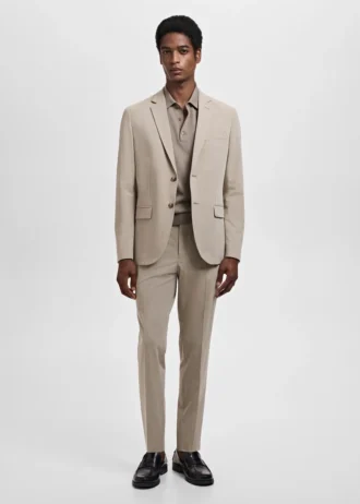 Giacca da abito super slim fit in tessuto elasticizzato