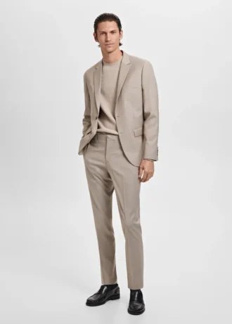 Giacca da abito super slim fit in tessuto elasticizzato