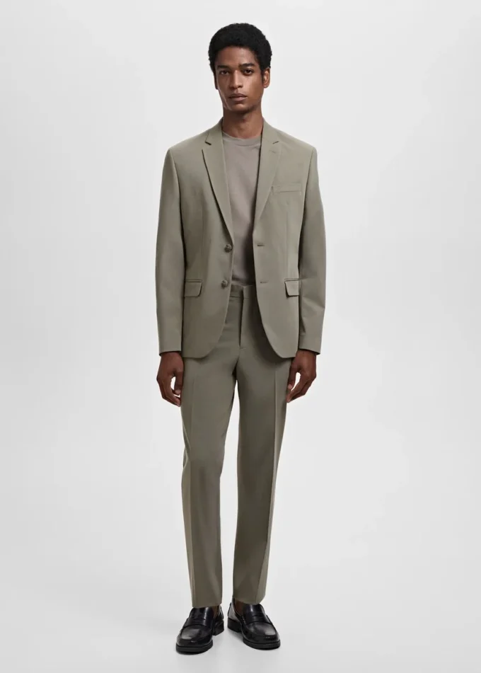 Giacca da abito super slim fit in tessuto elasticizzato