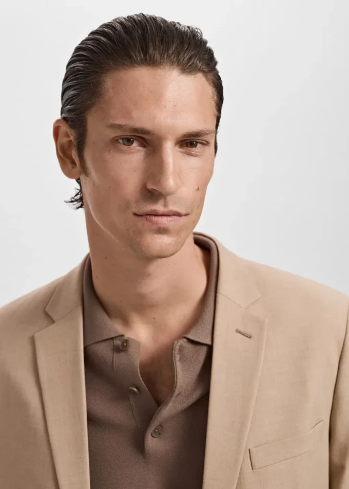 Giacca da abito super slim fit in tessuto elasticizzato