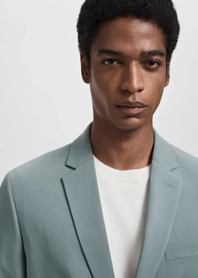 Giacca da abito super slim fit in tessuto elasticizzato Giacca da abito super slim fit in tessuto elasticizzato