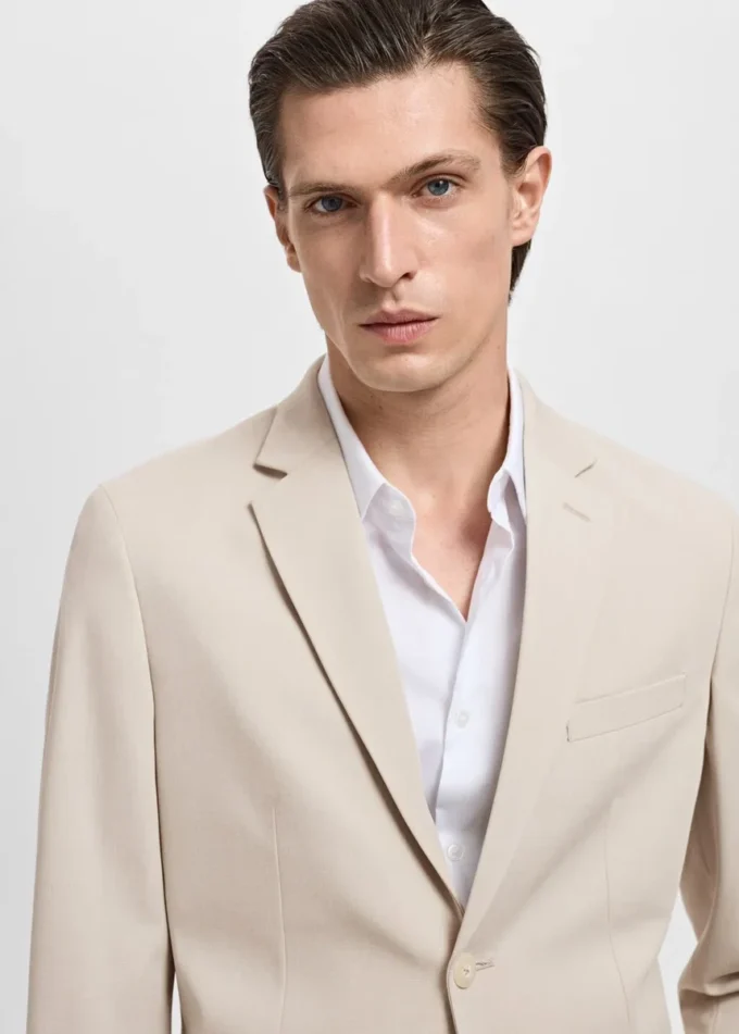 Giacca da abito super slim fit in tessuto elasticizzato Giacca da abito super slim fit in tessuto elasticizzato