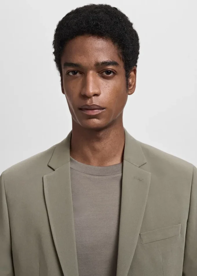 Giacca da abito super slim fit in tessuto elasticizzato