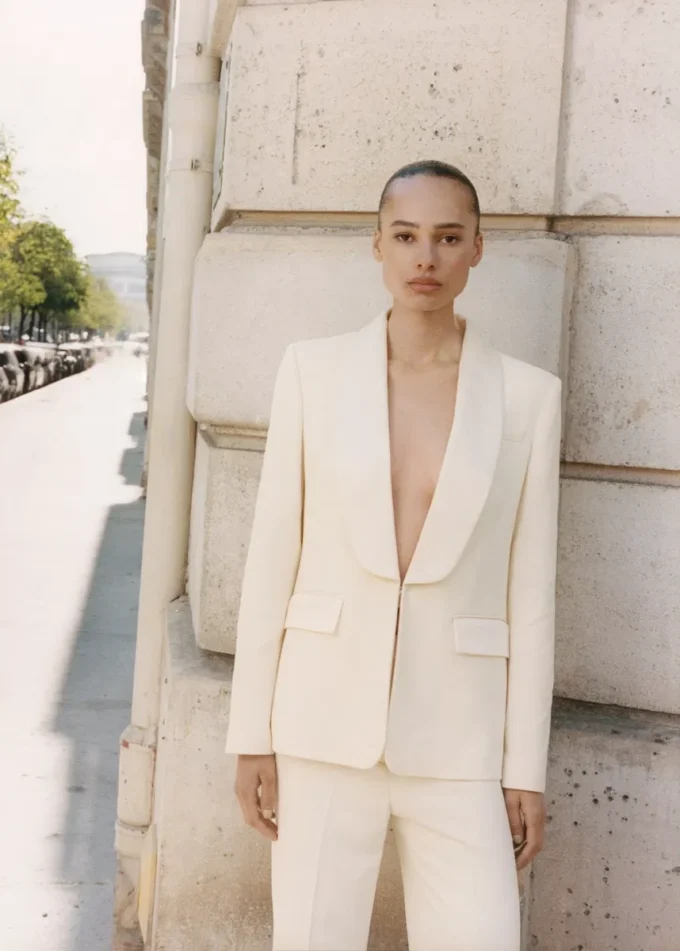 Giacca da completo con revers in raso Giacca da completo con revers in raso