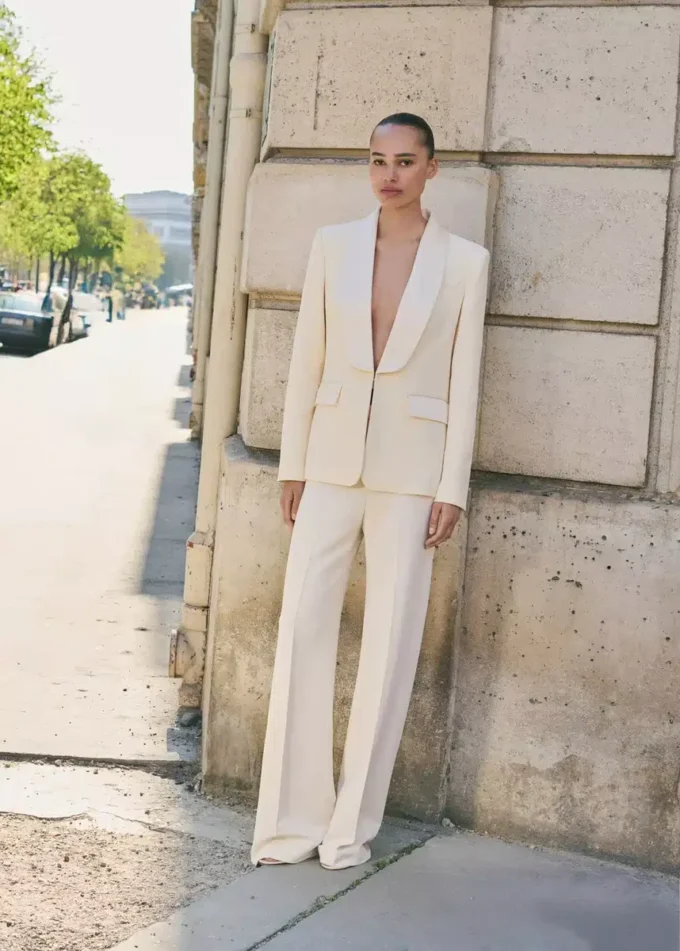 Giacca da completo con revers in raso Giacca da completo con revers in raso