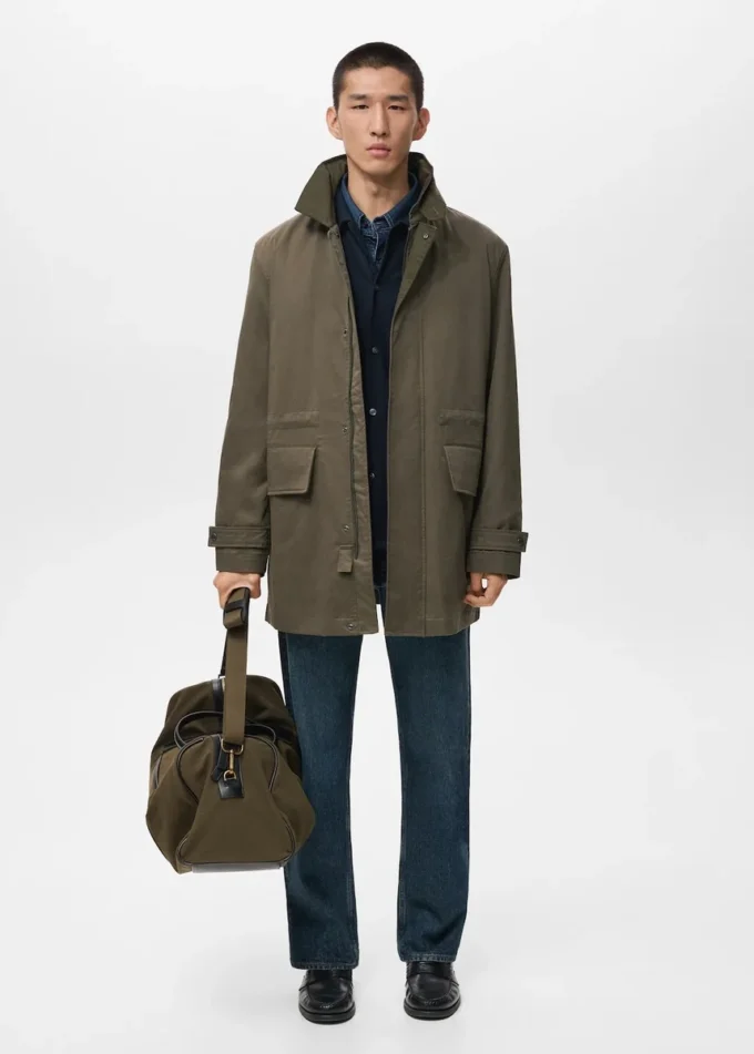 Giacca da lavoro in cotone idrorepellente con tasche Giacca da lavoro in cotone idrorepellente con tasche