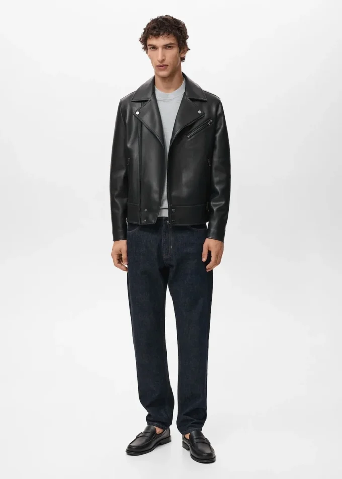 Giacca da motociclista in ecopelle Giacca da motociclista in ecopelle