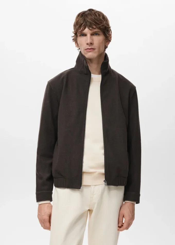 Giacca dalla vestibilità regolare con zip