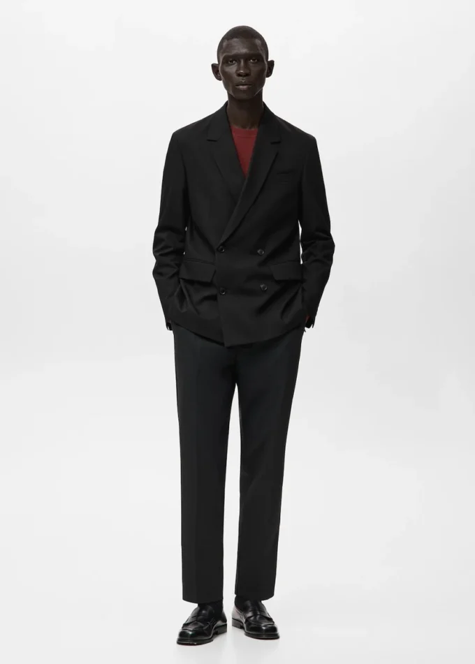 Giacca doppiopetto Boston dalla vestibilità regolare Giacca doppiopetto Boston dalla vestibilità regolare