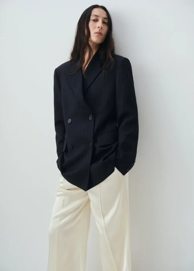 Giacca doppiopetto gessata