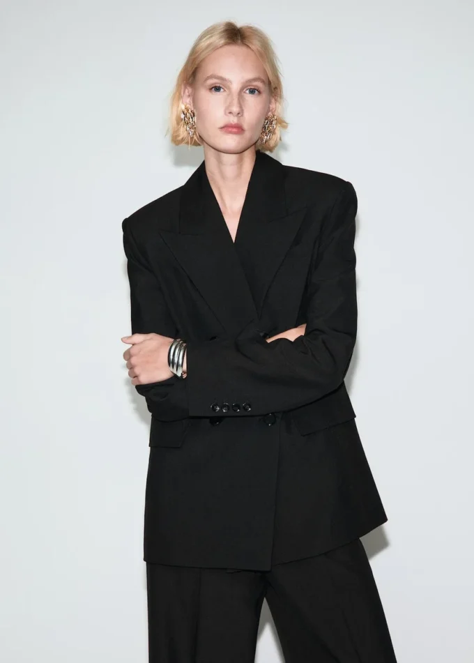 Giacca doppiopetto in misto lana Giacca doppiopetto in misto lana