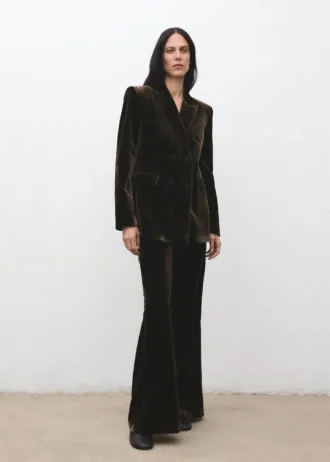 Giacca doppiopetto in velluto