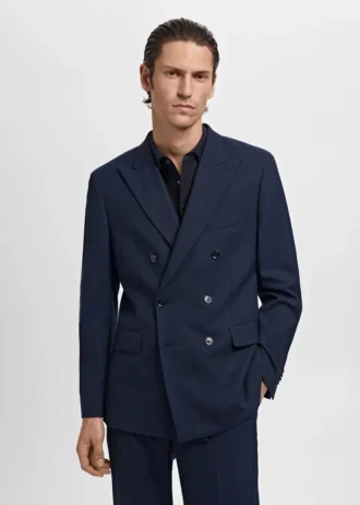 Giacca doppiopetto slim fit Monaco