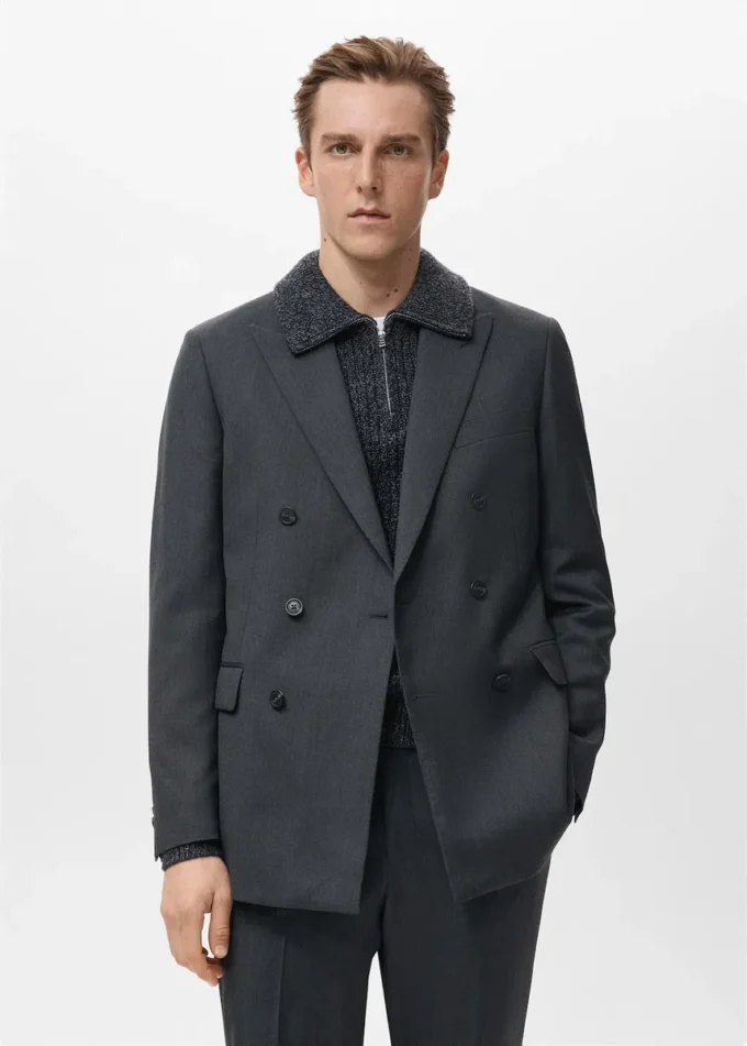 Giacca doppiopetto Torino 100% lana Giacca doppiopetto Torino 100% lana