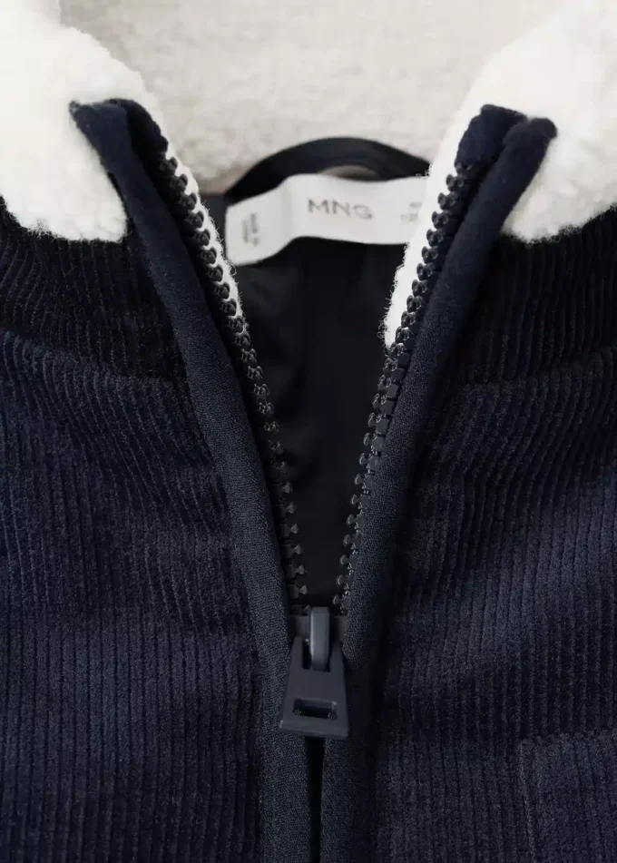 Giacca effetto shearling