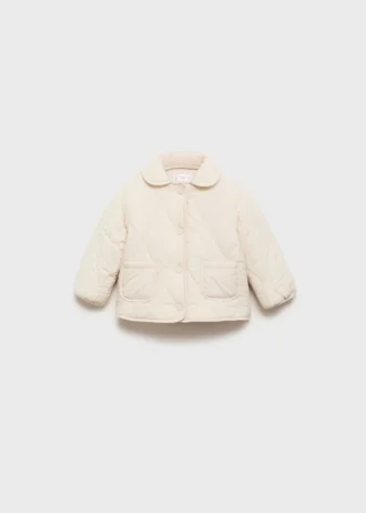 Giacca imbottita con fodera in shearling