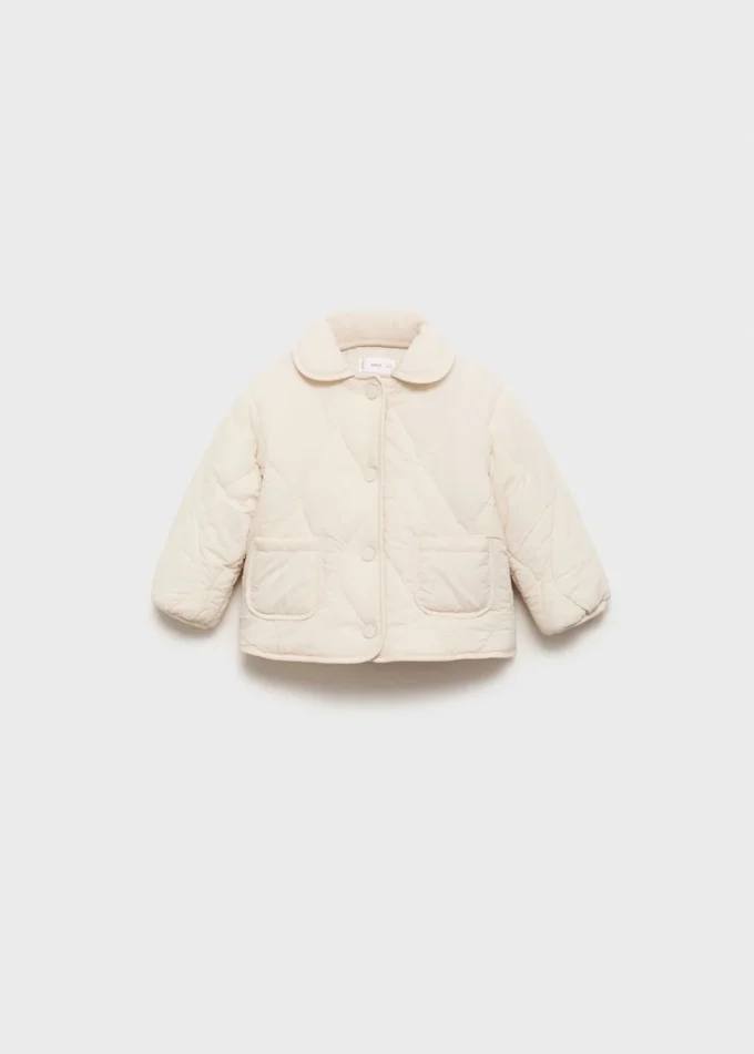 Giacca imbottita con fodera in shearling Giacca imbottita con fodera in shearling