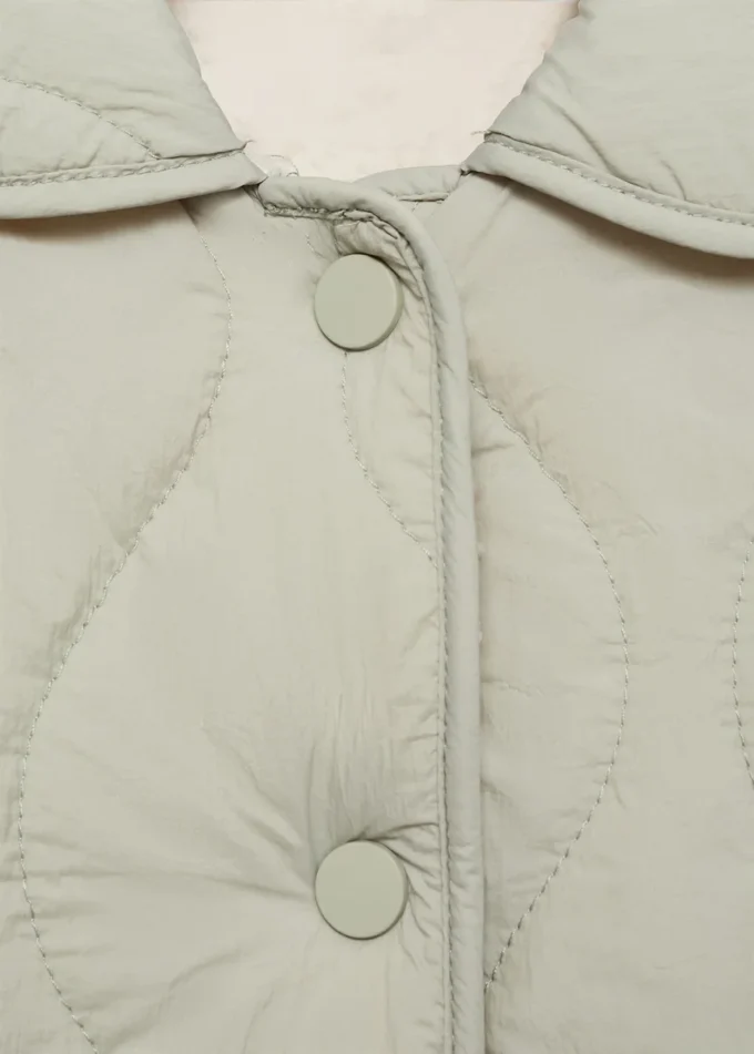 Giacca imbottita con fodera in shearling Giacca imbottita con fodera in shearling