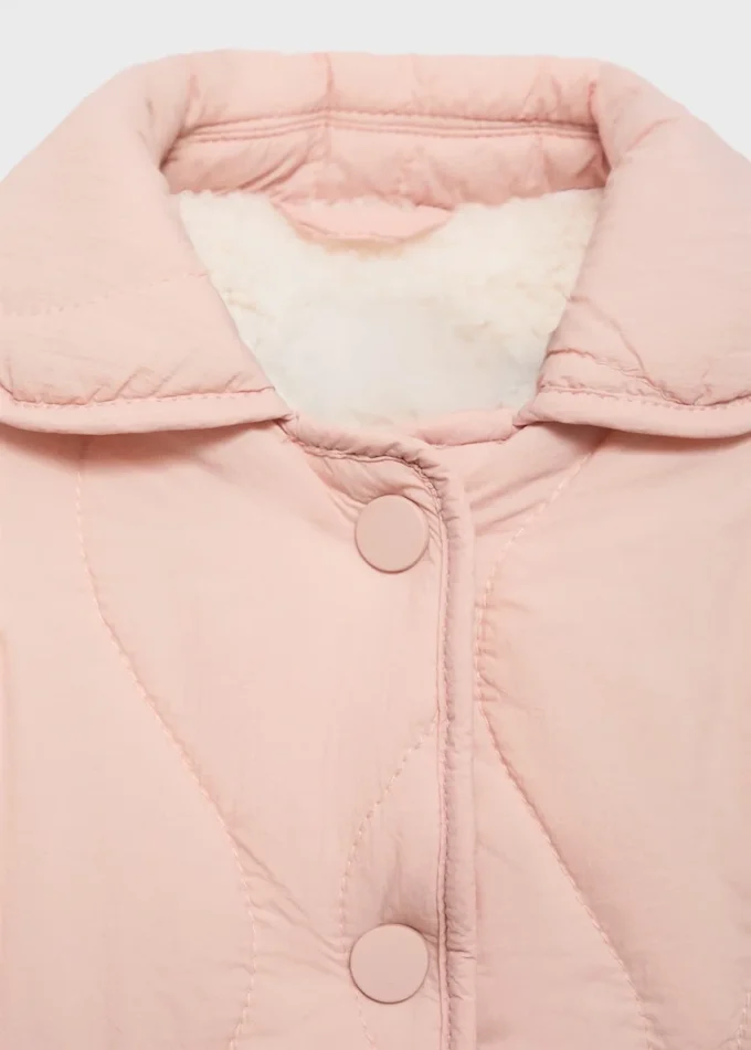 Giacca imbottita con fodera in shearling Giacca imbottita con fodera in shearling