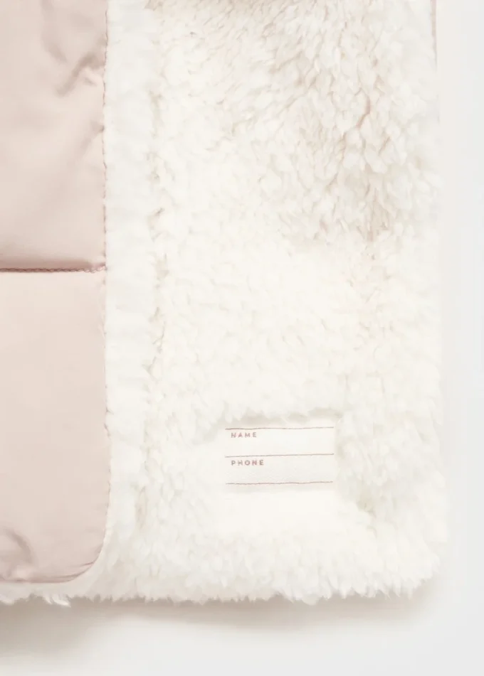 Giacca imbottita con interno effetto pelliccia