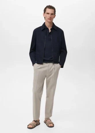 Giacca in cotone con cerniera