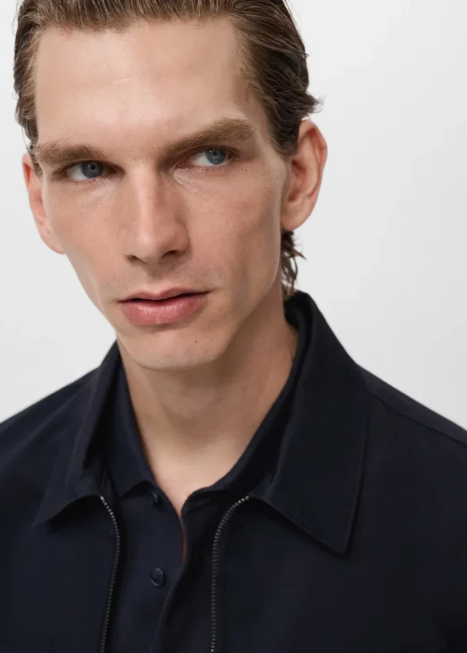 Giacca in cotone con cerniera Giacca in cotone con cerniera