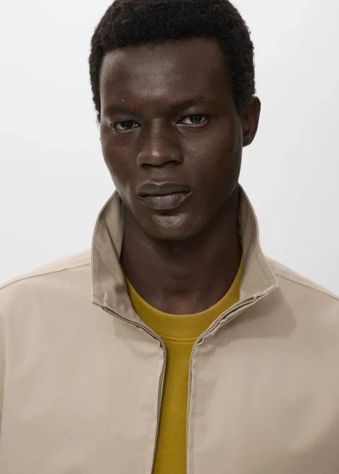 Giacca in cotone con cerniera Giacca in cotone con cerniera