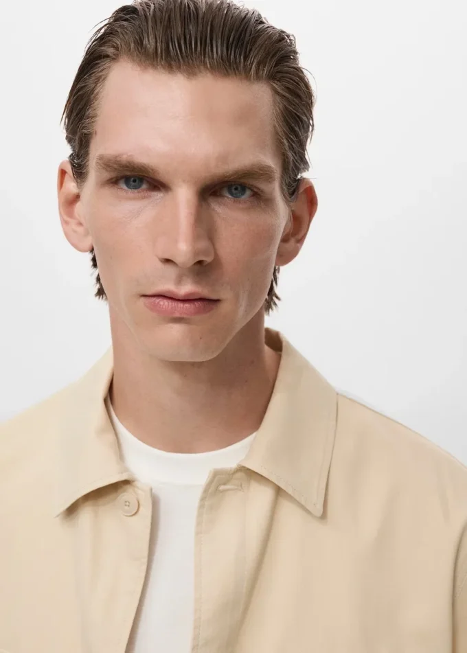 Giacca in cotone e lyocell con tasche Giacca in cotone e lyocell con tasche