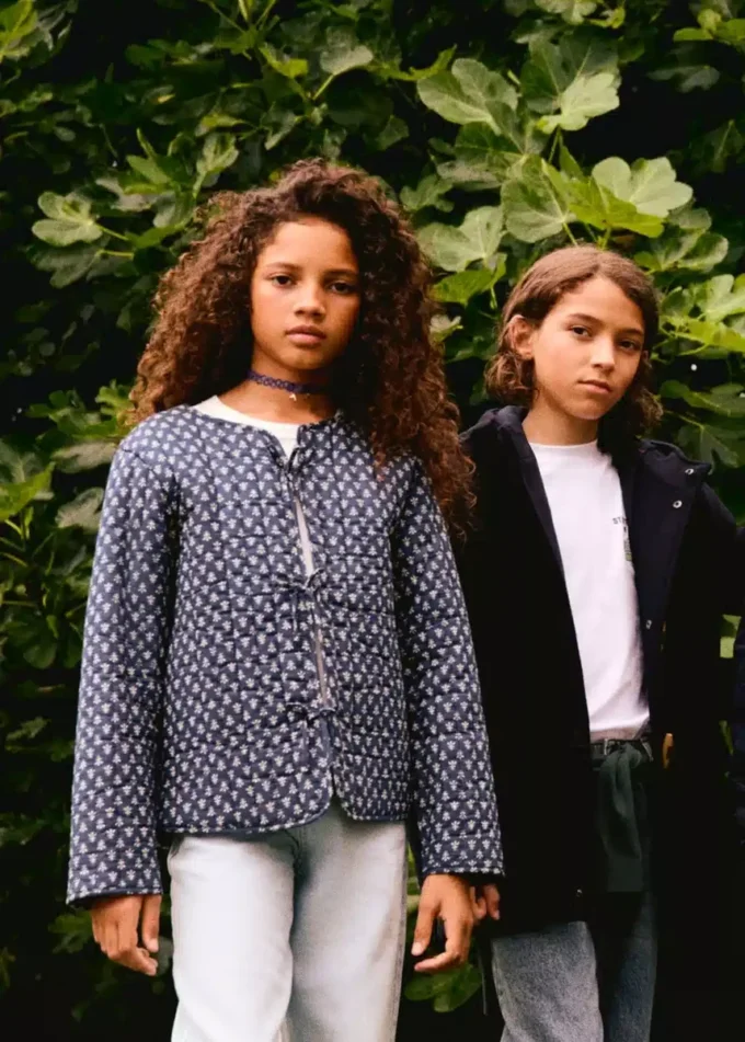 Giacca in cotone stampato