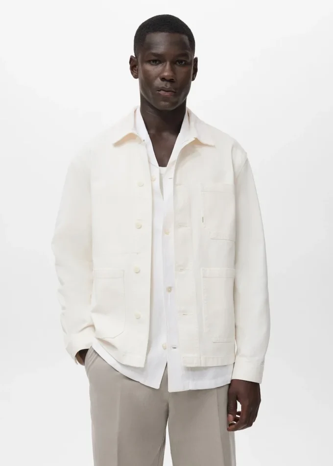 Giacca in denim 100% cotone Giacca in denim 100% cotone