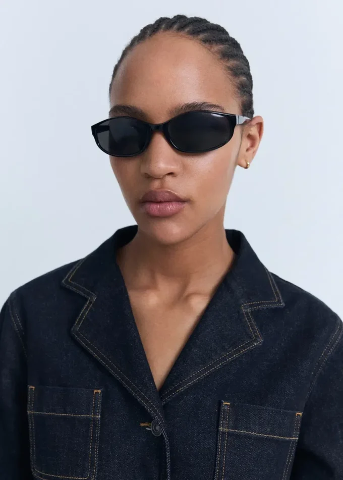 Giacca in denim aderente con tasche